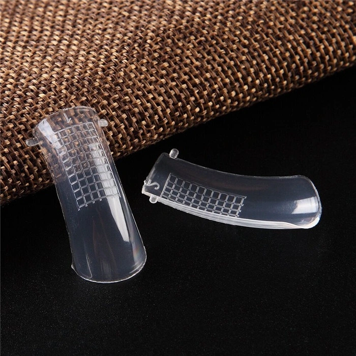 100PCS Resuable Durable Acrylic Mold False Nail Form Tip for Builder Gel Extension