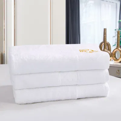 Servizi alberghieri personalizzati di alta qualità, fornitore di asciugamani da bagno in cotone lavabile, asciugamani da bagno